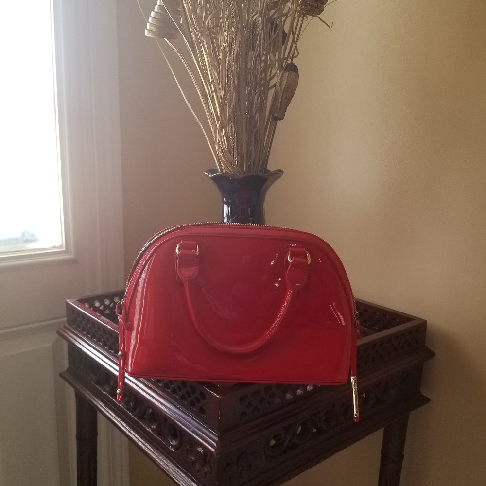 Red BCBG purse
